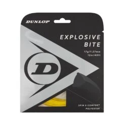 Dunlop Tennissaite Explosive Bite (Haltbarkeit+Spin) Gelb 12m Set