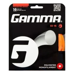 Gamma Tennissaite IO (Haltbarkeit+Power) Orange 12m Set