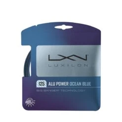 Luxilon Tennissaite Alu Power 1.25 (Haltbarkeit+Power) Ozeanblau 12m Set