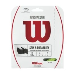 Wilson Tennissaite Revolve Spin (Haltbarkeit+Spin) Grün 12m Set