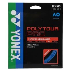Yonex Tennissaite Poly Tour Pro (Haltbarkeit+Touch) Blau 12m Set