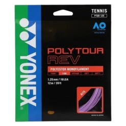 Yonex Tennissaite Poly Tour Rev (Polyester/achteckig) Violett 12m Set