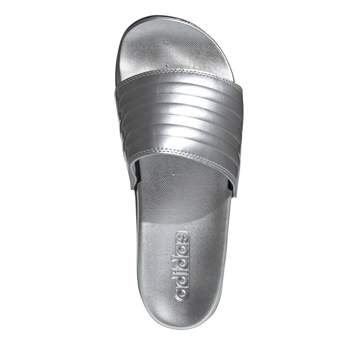 ADIDAS PERFORMANCE Adidas Adilette Comfort Metallicsilber Badeschuhe Damen 2 ADIDAS PERFORMANCE Adidas Adilette Comfort Metallicsilber Badeschuhe Damen – Bild 2