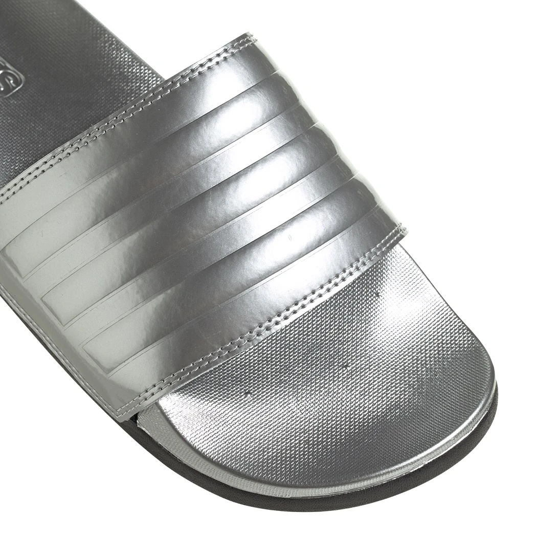 ADIDAS PERFORMANCE Adidas Adilette Comfort Metallicsilber Badeschuhe Damen 8 ADIDAS PERFORMANCE Adidas Adilette Comfort Metallicsilber Badeschuhe Damen – Bild 8