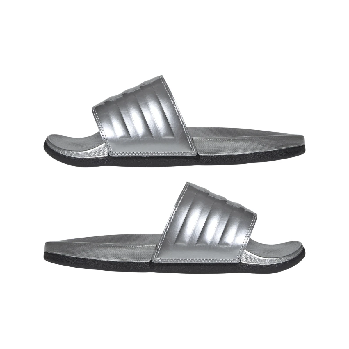 ADIDAS PERFORMANCE Adidas Adilette Comfort Metallicsilber Badeschuhe Damen 9 ADIDAS PERFORMANCE Adidas Adilette Comfort Metallicsilber Badeschuhe Damen – Bild 9